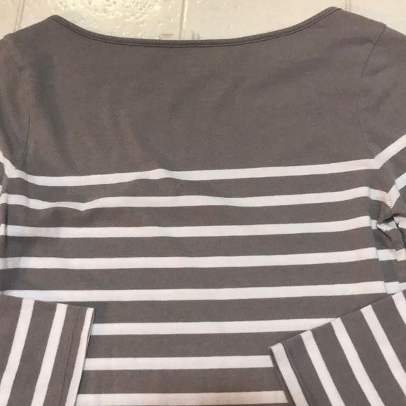 💫4/30 OLD NAVY Striped 3/4 Sleeve Cotton Tee - Picture 3 of 5